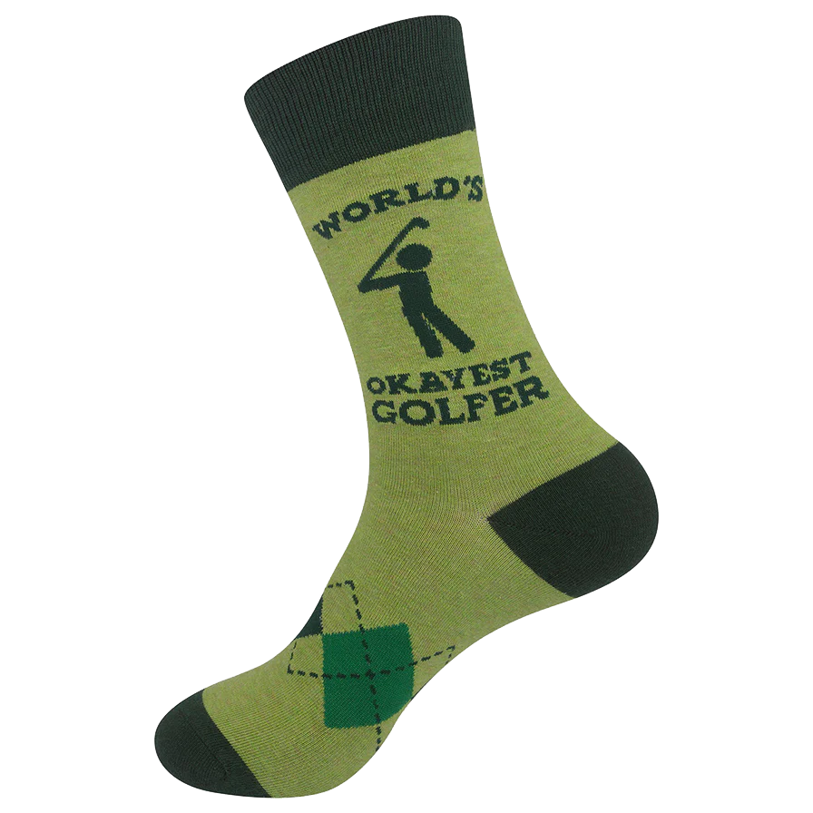 World&#39;s Okayest Golfer Socks