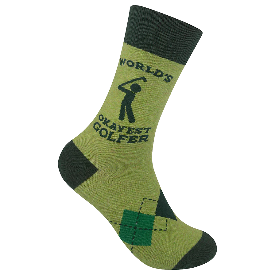 World&#39;s Okayest Golfer Socks