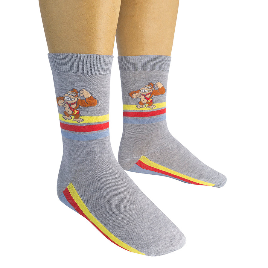 Donkey Kong Video Game Socks