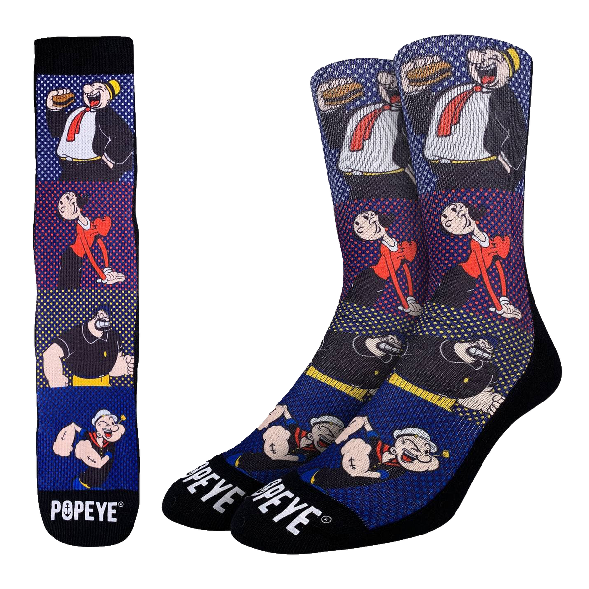 Popeye Comic Books Characters Socks